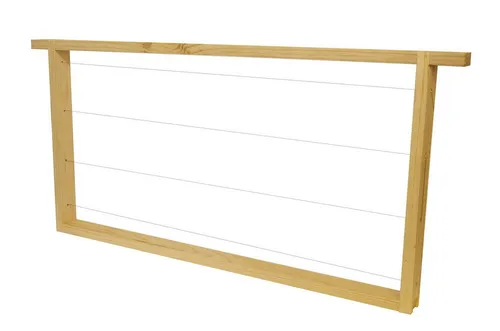 BIENEN SCHMIDT Zander Rähmchen 80-tlg. mit Edelstahldraht - Bienenbeuten: Hochwertiges, fertig montiertes Rähmchen aus Linde und Lärche mit geraden Seiten, ideal für den einfachen Austausch von Bienenwaben und langlebiger Edelstahldraht.