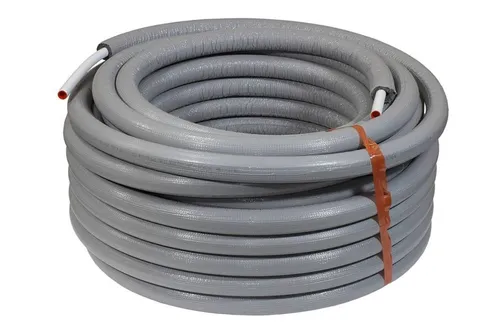Fußbodenheizung Alu-Verbundrohr 32 x 3 mm - 25 m Rolle mit 9 mm PE-Isolierung - Rohre für effiziente Fußbodenheizung, bietet optimale Wärmeverteilung und hohe Flexibilität für einfache Installation.