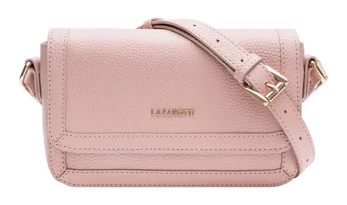 Lazarotti Bologna Leather Umhängetasche (rose) - Damentasche aus hochwertigem Leder mit einem praktischen Reißverschlussfach und stylishen Magnetverschluss, ideal für jeden Tag.