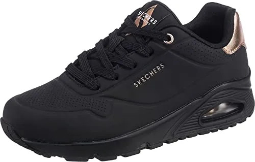 Skechers Damen UNO-Golden Air Sneaker, Schwarz, 42 EU in schwarz von Skechers