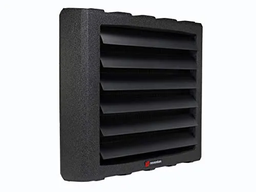 Reventon HC80-3S Hallenheizung - Leistungsstarker Werkstattheizer - Heizkörper mit 6,96 - 91,5 KW Leistung, ideal für große Räume. Max. Luftleistung von 4200 m³/h und Reichweite bis 21 Meter sorgen für effiziente Wärmeverteilung.