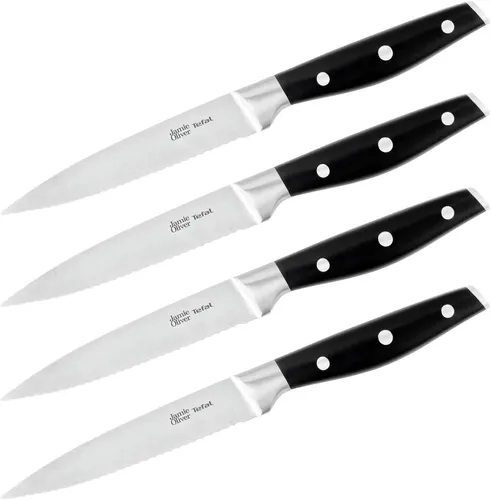 Jamie Oliver Tefal Steakmesser Messerset 4-tlg. Edelstahlklinge 120mm K26708