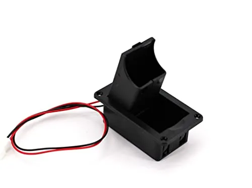 9-Volt-Block Batteriefach Universal-Halterung für Gitarren und Bass mit Deckel Klappe Kabel