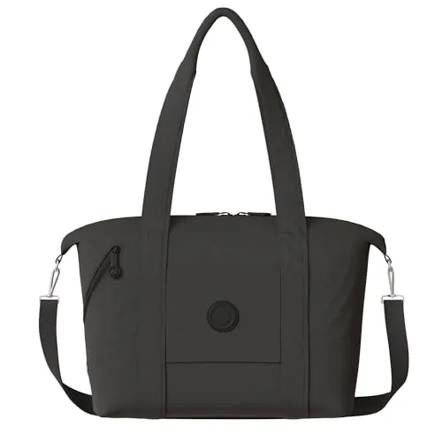 Vegan Damen Handtasche mit Umhängefunktion 30622 Black - Damen-Schultertaschen mit großzügigem Stauraum und vielseitiger Umhängefunktion – ideal für Alltag und Reisen, aus robustem, veganem Material für einen umweltbewussten Lebensstil.