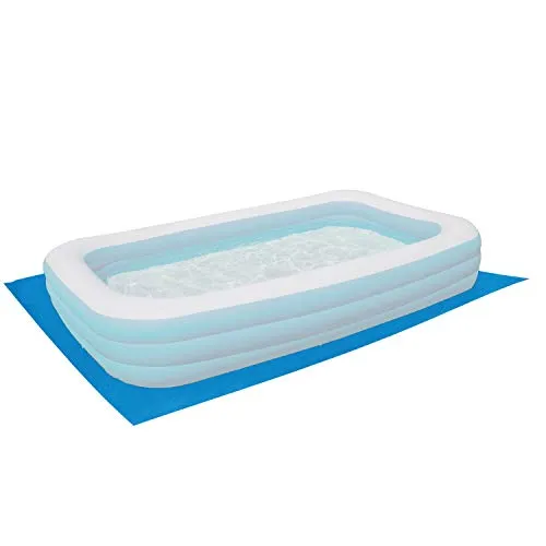 Poolunterlage rechteckig Family Pool 262x175cm - 110g/m² PE - Wasserdicht - Bodenfolie Unterlagen Schutz Bodenschutzplane Unterlegplane Bodenplane aufblasbarer Pool Swimmingpool Poolzubehör