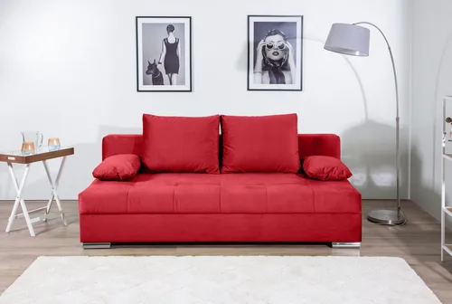 COLLECTION AB Schlafsofa Tania in rot von Collection AB