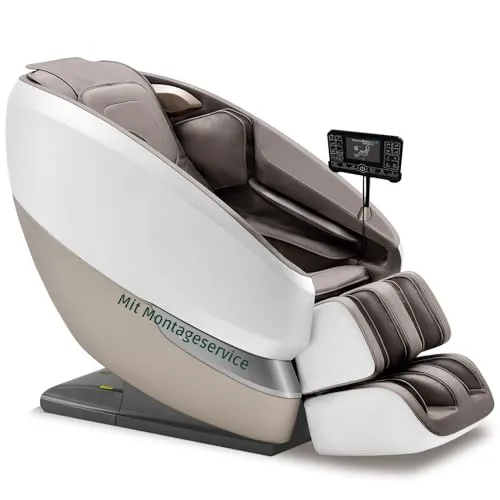 Aspria Massagesessel P50 - Tai Chi Massagestuhl mit Wärmetherapie - Massagestühle & Sitzauflagen - Genießen Sie eine individuelle Ganzkörpermassage mit 12 Programmen und exklusiver Wärmetherapie für maximalen Komfort zu Hause oder im Büro.
