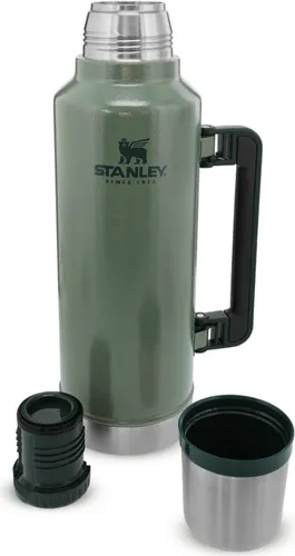 Stanley Classic Bottle XL 1,9 L Hammertone Green - Thermobehälter mit 1,9 L Fassungsvermögen, ideal für lange Outdoor-Abenteuer und hält Getränke bis zu 24 Stunden heiß oder kalt.