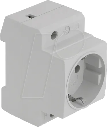 DELOCK 11472 - 5er-Pack Schutzkontakt-Steckdose für Hutschiene, 16A - Steckdosen & Zubehör, ideal für die Montage in Schaltschränken, robustes Kunststoffgehäuse und einfache Installation an 35 mm Hutschienen.