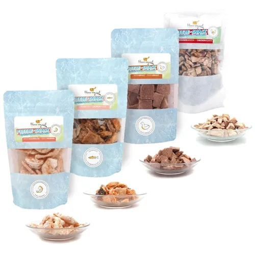 I Love my Cat Gefriergetrocknete Freeze-Snacks für Katzen als Sparset 100 g
