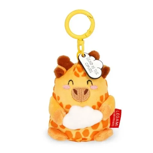 Legami Plüsch-Schlüsselanhänger Super Soft Tiny - Giraffe Anhänger Clip