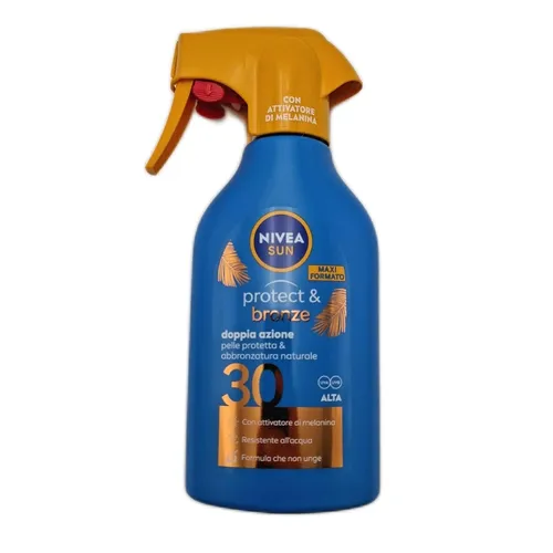 NIVEA SUN Maxi Sonnencreme Spray Protect Bronze FP 30 270 ml Sonnencreme 30 eine