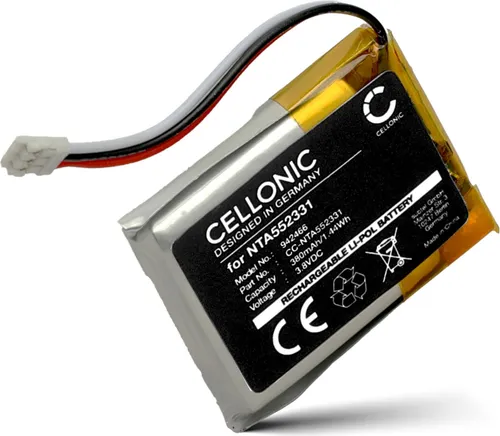 CELLONIC, Akku für Headset kompatibel mit Rode Wireless GO II (380mAh, 3.8V) Ersatzakku NTA552331