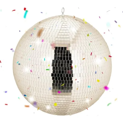Discokugel Mirrorball 50 cm – Champagner - Große Spiegelkugel in elegantem Champagner, ideal für Partys und Events. Mit einem Durchmesser von 50 cm sorgt sie für stimmungsvolle Lichtreflexionen.