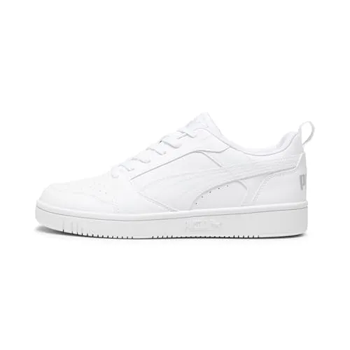 PUMA Rebound V6 Low Unisex Sneaker - Herren-Sneaker mit Leder-Overlays und atmungsaktivem Mesh-Schaft für optimalen Tragekomfort und stylisches Design.