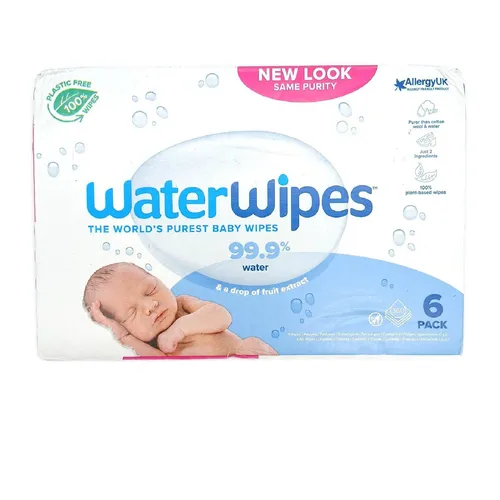 WaterWipes Reinigungstücher Babypflege plastikfreie original 360 Stück sensitive