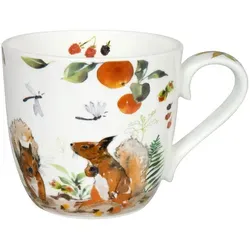 Könitz Porzellan GmbH Könitz Becher Victoria Lowe - Autumn Squirrel, Kaffeebecher, Tasse, Kaffeetasse, Bone China, 450 ml, 11 2 057 2615
