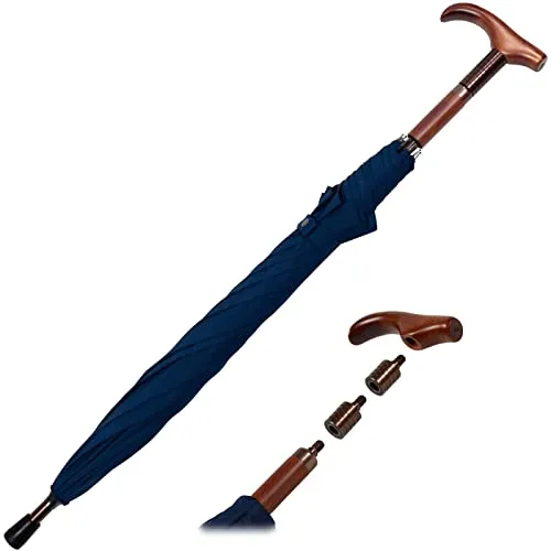 iX-brella Stützschirm höhenverstellbar in blau von iX-brella