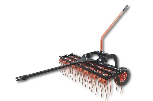 PROFI Vertikutierer Rasenstriegel 120cm mit 58 Federzinken - Vertikutierer für eine optimale Rasenpflege, sorgt für eine verbesserte Belüftung und Nährstoffaufnahme durch 58 hochwertige Federzinken.