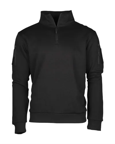 Mil-Tec Tactical Sweatshirt (Unisex) • Atmungsaktiver Pullover mit Zipper - Pullover für Damen und Herren, ideal für Outdoor und Freizeit. Der atmungsaktive Stoff sorgt für hohen Tragekomfort und der 1/4-Reißverschluss erleichtert das An- und Ausziehen.