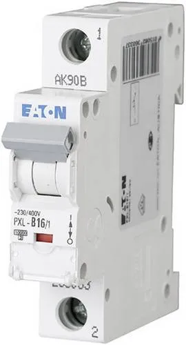 EATON Schalter Eaton 236100 PXL-D16 - 1-poliger Leitungsschutzschalter, 16 A, 230 V AC, zuverlässiger Schutz für Ihre elektrischen Installationen