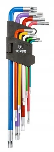 Schraubendreher Torx Innensechskant Winkelschlüssel Satz 9 Stk T10-T50