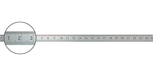 Format 7647511001 – Messlatte aus 1000 x 18 mm Inox. Format