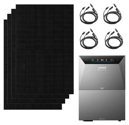 Anker Solix 2000W Balkonkraftwerk mit 4x500Wp Solarmodulen