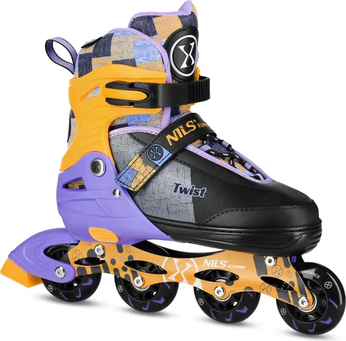 NA13810 ŁYŻWOROLKI TWIST ŻÓŁTE ROZM. L (39-42)