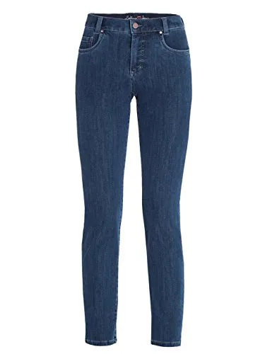 Anna Montana 5-Pocket-Jeans für Damen - Slim Fit in Blau Größe 38 - Modische Slim Fit Jeans für Damen, aus hochwertigem Materialmix für optimalen Tragekomfort und eine perfekte Passform.