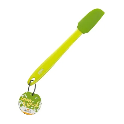 Birkmann, Colour Kitchen Mini-Teigschaber, Grün, 27 x 3,5 cm, Silikon, BPA-frei, 421806