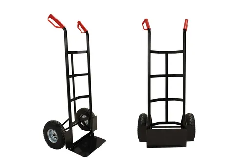 ONDIS24 Sackkarre Transportkarre schwarz klappbar bis 100 kg belastbar, 55 x 45 x 117 cm