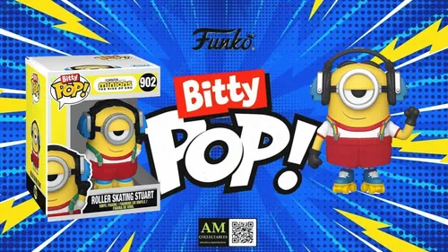 FUNKO BITTY POP - MINIONS - #902 ROLLER SKATING STUART MINI FIGUR