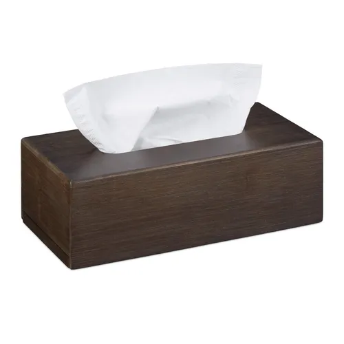 Tücherbox Tuchbox Taschentuchspender Kosmetiktücherhalter Bambus Tissue Box