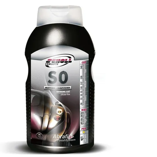 SCHOLL S0 Mattierungspaste Extrem Grob 1kg - Autopflege & Motorradpflege, extrem grobe Paste für effiziente Oberflächenbearbeitung und optimale Mattierung