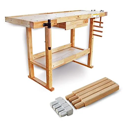 BAMATO Hobelbank WORK-1520 aus Massivholz