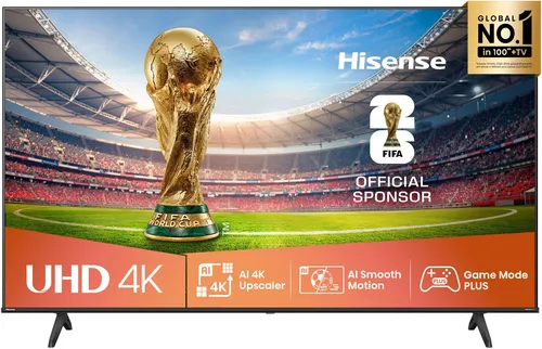 Hisense 55A6Q UHD Smart TV 55 Zoll - Fernseher mit 4K Ultra HD Auflösung, Dolby Vision und Game Mode Plus für ein beeindruckendes Seherlebnis und optimales Gaming.