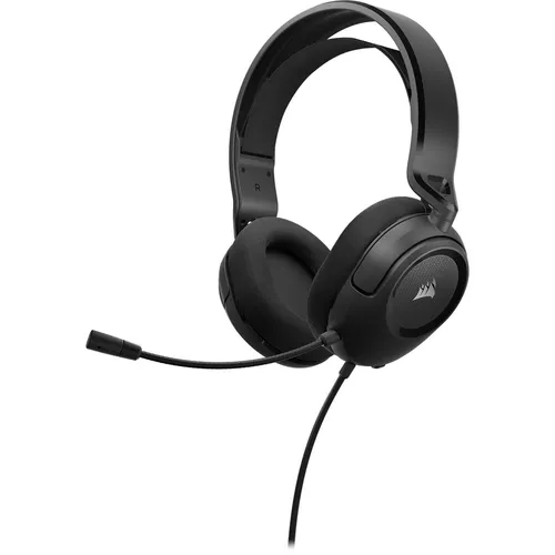 Corsair PC-Headset HS35 v2 - Schwarz - Headset für PC mit 3,5 mm Klinken-Stecker, ideal für Gaming und Musikgenuss, bietet hervorragenden Klang und Komfort.