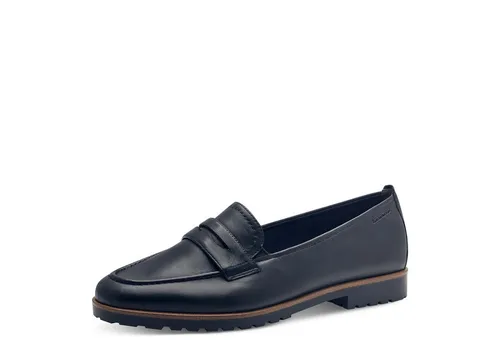 Tamaris Damen Slipper mit TOUCHit-Fußbett - Modische Slipper aus Leder mit komfortablem TOUCHit-Fußbett. Ideal für den Alltag, mit schickem Design und optimalem Tragekomfort. Erhältlich in mehreren Farben.