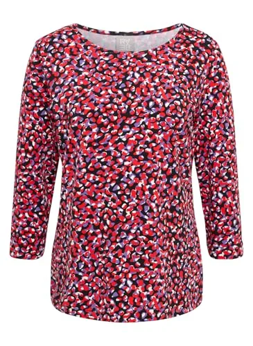 Damen 3/4-Arm-Shirt RABE, Gr. 44, Schwarz - Casual Damen-Shirt mit modernem All-Over Print von RABE. Der taillenbedeckende Schnitt aus 92% Baumwolle und 8% Elasthan garantiert hohen Tragekomfort und Atmungsaktivität.