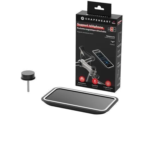 Shapeheart Magnetische Fahrradtelefonhalterung - Universelle, wetterfeste Hülle für Smartphones bis 8 kg, einfach zu montieren und sicher unterwegs