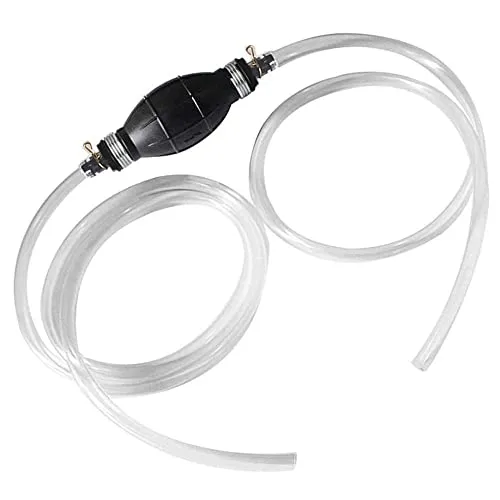 Handpumpe Benzinpumpe,Wasser Flüssigkeits Förderpumpe,tragbare Auto-Kraftstoff-Förderpumpe Manuelle, universelle Wasserpumpe für Benzin, Benzin, Öl, Diesel, mit insgesamt 2 m Schlauch