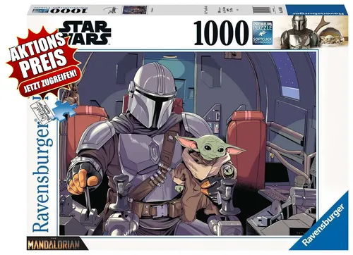 Ravensburger Puzzle 165650 Disney - STAR WARS - The Mandalorian - 1000 Teile RAR