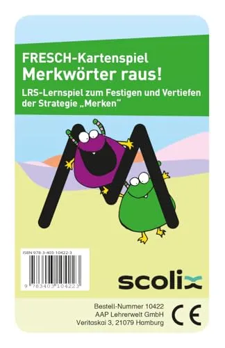 AOL-Verlag i.d. AAP LW FRESCH-Kartenspiel: Merkwörter Raus!: LRS-Lernspiel zum Festigen und Vertiefen der Strategie Merken (1. bis 4. Klasse)