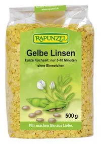 Rapunzel Bio Linsen gelb, 1er Pack (1 x 500g) - BIO von Rapunzel