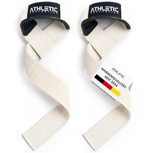 Zughilfen für Krafttraining und Bodybuilding (gepolstert) von ATHLETIC AESTHETICS