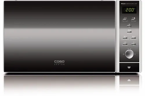Caso MCG 25 Ceramic Chef 3-in-1 Kombi-Mikrowelle - Mikrowelle mit Keramikboden und Mikrowellenreflektor für gleichmäßige Garung. Multifunktional: Mikrowelle, Heißluft und Grill in einem kompakten Gerät.