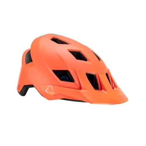 Leatt MTB-Fahrradhelm All Mountain 1.0 in Orange (59-63 cm) - Robuster MTB-Fahrradhelm All Mountain 1.0 für sicheren Radsport ab 10 Jahren. Leicht mit nur 320 g und optimalem Tragekomfort. Ideal für Abenteuer auf dem Trail!