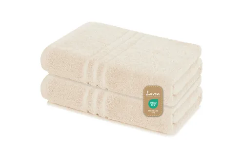 Lavea Saunatuch Elena-Frottierserie 80x200 cm, 100% Baumwolle (Set, 2-St), 500 g/m² Frottier, weich & saugstark, pflegeleicht
