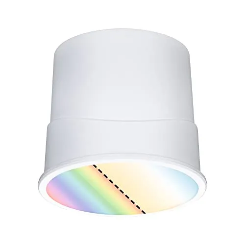 Paulmann 92470 LED Modul Einbauleuchte Base Smart Home Zigbee Coin rund 4,9W 420lm dimmbar 50mm Satin Kunststoff RGBW+